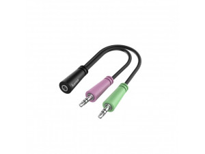 Преходник Audio Female 4 Pin to Male 2x3.5mm 0.1m Hama Adapter 200351 Преходник Audio Female 4 Pin to Male 2x3.5mm 0.1m Hama Adapter 200351