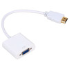 Преходник HDMI M - VGA F DeTech 15см Бял