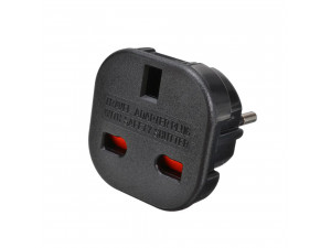 Преходник UK - US kъм EU шуко DT 220V Универсален Черен 17701