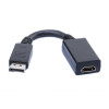 Преходник Display Port DP M - HDMI F Черен 18219 DeTech