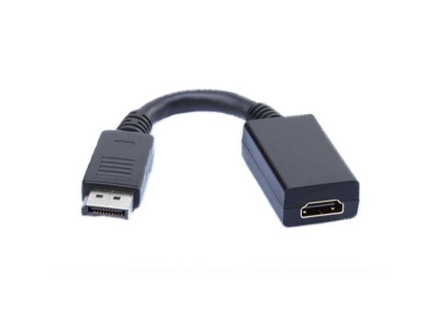 Преходник Display Port DP M - HDMI F Черен 18219 DeTech