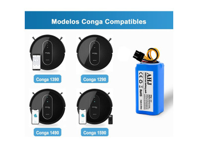 Батерия за прахосмукачка робот Cecotec Conga 1290 1390 1490 1590 2800mAh 107
