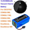 Батерия за прахосмукачка робот Cecotec Conga 900 950 990 1090 1190 2600mAh 101 Батерия за прахосмукачка робот Cecotec Conga 900 950 990 1090 1190 2600mAh 101