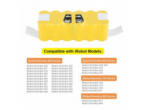 Батерия за прахосмукачка робот iRobot Roomba 500 600 700 800 900 4400mAh Батерия за прахосмукачка робот iRobot Roomba 500 600 700 800 900 4400mAh