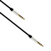 Кабел Аудио AUX 3.5mm M-M 1m Black Eardom 14878 Кабел Аудио AUX 3.5mm M-M 1m Black Eardom 14878