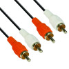 Кабел Аудио VCOM RCA 2xM - RCA 2xM - CV022-1.5m