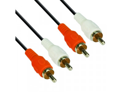 Кабел Аудио VCOM RCA 2xM - RCA 2xM - CV022-3m
