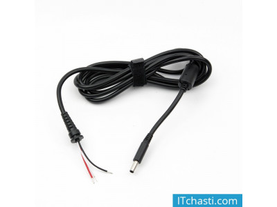 Кабел захранващ DC Cord за лаптоп Dell 4.5x3.0mm 90W 1.2m DeTech