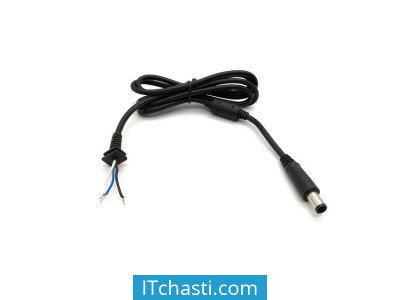 Кабел захранващ DC Cord за лаптоп Dell 7.4x5.0mm 90W 1.2m DeTech