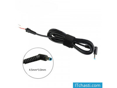 Кабел захранващ DC Cord за лаптоп HP 4.5x3.0mm 65W 1.2m Blue Tip