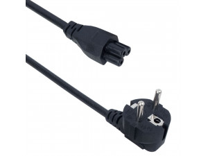 Кабел захранващ DeTech за лаптоп зарядно 3 pin 1.5m