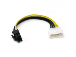 Захранващ кабел Molex 4 Pin to 6 Pin PCI-Express 20 cm