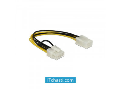 Захранващ кабел PCI Express 6 pin Женско - 8 pin Мъжко 20 cm DeLock