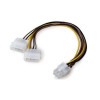 Захранващ кабел 2xMolex 4 Pin to 6 Pin PCI-E VGA VCOM CE313-0.15m