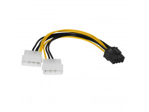 Захранващ кабел 2xMolex 4 Pin to 8 Pin PCI-E VGA MAKKI-CE317-0.15m