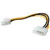 Захранващ кабел Molex 4 Pin to 4 Pin ATX 12V 0.15m 11.03.1019