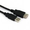 Кабел USB 2.0 AM - AF Black CU202-B-1.5m VCOM