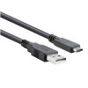 Кабел USB 3.1 Micro Type C USB 2.0 AM Black VCOM CU405-1m