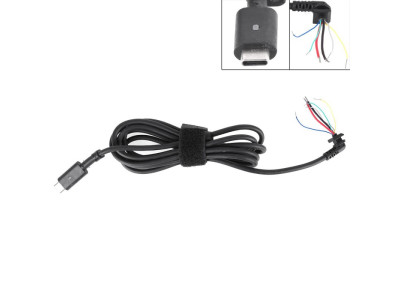 Кабел захранващ DC Cord за лаптоп Lenovo - Type-C - 65W (6 core)
