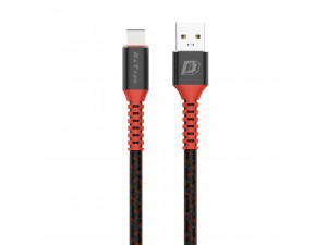Кабел DeTech DE-C25C Type-C USB Черен 1.0m 40108