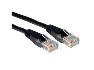 Кабел UTP DeTech LAN-LAN CAT5 LAN Cable RJ45 Черен 1m