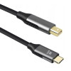 Кабел DeTech USB-C – Mini DP 1.8m 4K 60Hz Черен 18399