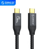 Кабел Orico USB 3.2 Gen2x2 Type-C to Type-C PD 100W 1.0m Black