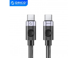 Кабел Orico USB C-to-C PD 100W Charging 0.5m Black C2CZ-BK-05