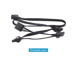 Захранващ кабел 6 Pin Male PSU to 4 Pin Male 4 x Molex 34-0 00373 Modular