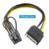 Захранващ кабел SATA 15 Pin to 8 pin PCIE Express GPU