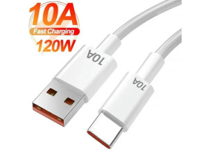 Кабел USB 3.0 - Type-C Huawei Samsung Xiaomi Turbo Charge 10A 120W Data Cable 1m