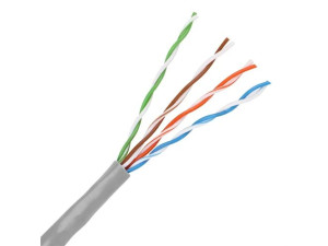 Кабел UTP Cat.5e 305m 24AWG Grey LAN Cable VCom