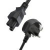 Захранващ кабел за компютър Power Cable 220V UK Standart 3pin 1m Черен