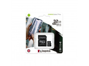 Flash Card Kingston 32GB Canvas Select Plus microSDHC Class 10 Flash Card Kingston 32GB Canvas Select Plus microSDHC Class 10