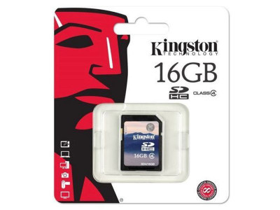 Flash Card Kingston 16GB SDHC Card Class4