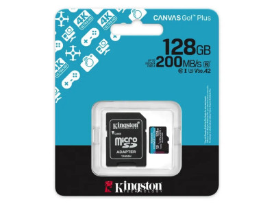 Flash Card Kingston 128GB Canvas Go Plus 170R A2 U3 V30 Card