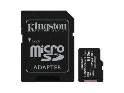 Flash Card Kingston 512GB micSDXC Canvas Select Plus 100R Flash Card Kingston 512GB micSDXC Canvas Select Plus 100R