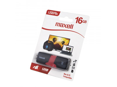 Flash Drive MAXELL USB FLIX 16GB USB2.0 Черна Flash Drive MAXELL USB FLIX 16GB USB2.0 Черна