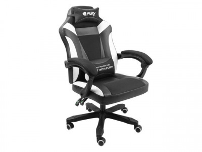 Gaming Chair Fury Avenger M+ Black-White - NFF-1710 Gaming Chair Fury Avenger M+ Black-White - NFF-1710