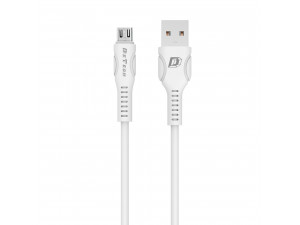 Кабел DeTech DE-C27M Micro USB Бял 1.0m 40109 Кабел DeTech DE-C27M Micro USB Бял 1.0m 40109