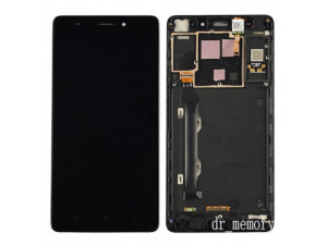 Дисплей за смартфон Lenovo A5000 LCD with touch and frame Black