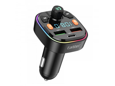 FM Трансмитер Earldom ET-M70 Bluetooth USB 3.1A Черен 17722