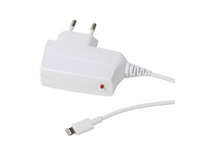 Зарядно за смартфон Apple Lightning 100-240V за iPhone iPad 2.4A 1m Vivanco 33906