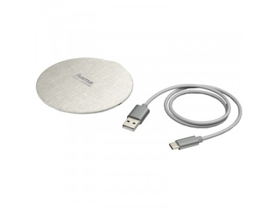 Зарядно за смартфон HAMA FC10 Metal 10W Бяло Wireless