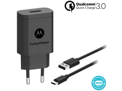 Зарядно за смартфон Motorola TurboPower 18W USB-C Wall Charger SJSC52ET1 Зарядно за смартфон Motorola TurboPower 18W USB-C Wall Charger SJSC52ET1