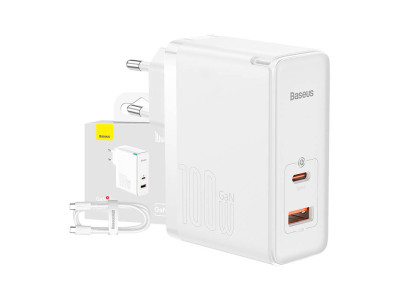 Зарядно за смартфон Baseus 100W GaN5 Pro CCGP090202 USB Type C PD3.0 QC4.0+