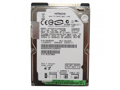 HDD за лаптоп 120GB Hitachi 5400 RPM 8MB IDE (втора употреба)