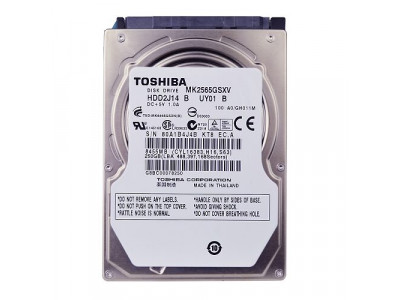 HDD за лаптоп 250GB Toshiba 5400 8MB MK2565GSXV SATA3 (втора употреба)