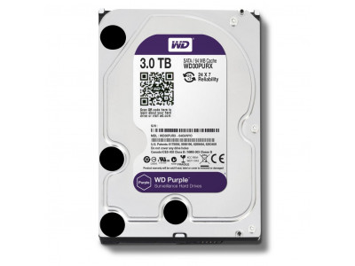 HDD за компютър WD Purple 3TB 5400/SATA3/64MB WD30PURZ HDD за компютър WD Purple 3TB 5400/SATA3/64MB WD30PURZ