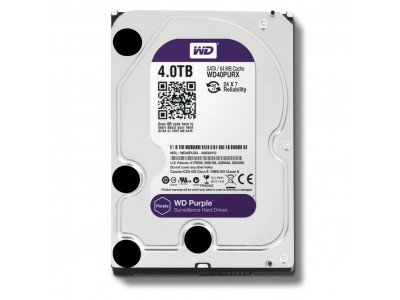 HDD за компютър WD Purple 4TB 5400/SATA3/64MB WD40PURZ HDD за компютър WD Purple 4TB 5400/SATA3/64MB WD40PURZ